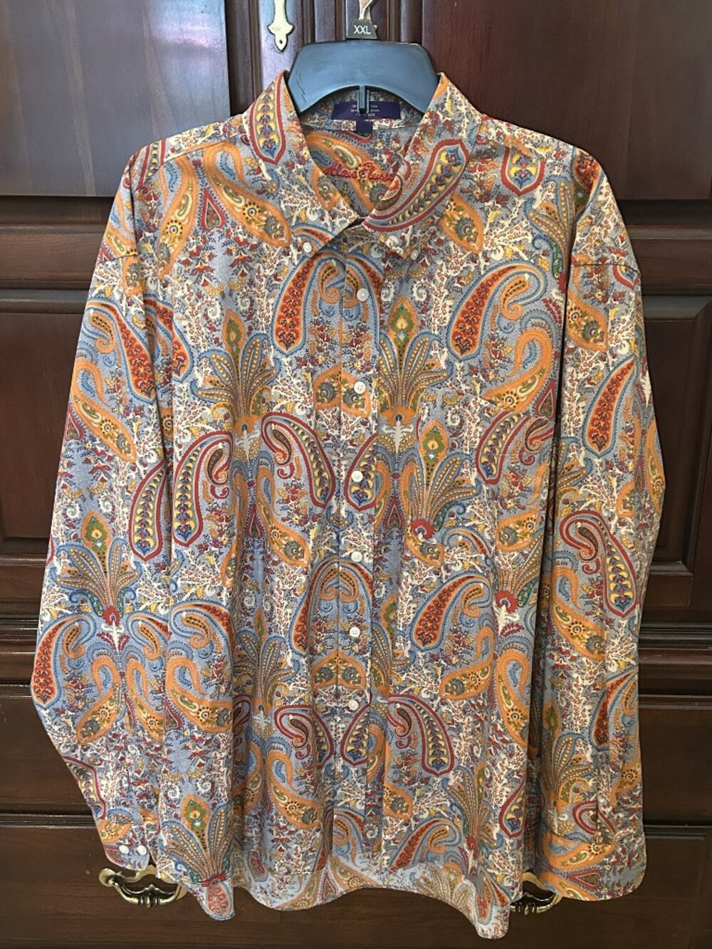 Alan Flusser - Multicolor paisley print shirt XXL